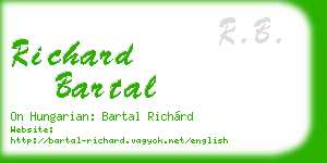 richard bartal business card